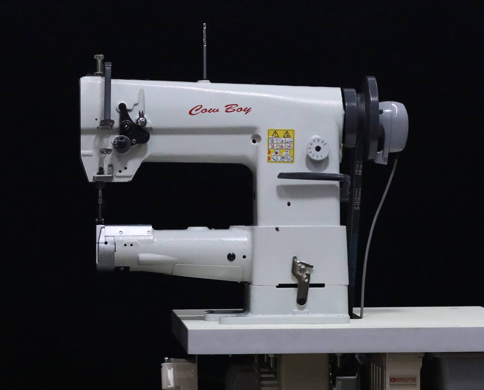 The Cowboy CB341 is a medium-duty cylinder-bed walking-foot sewing machine