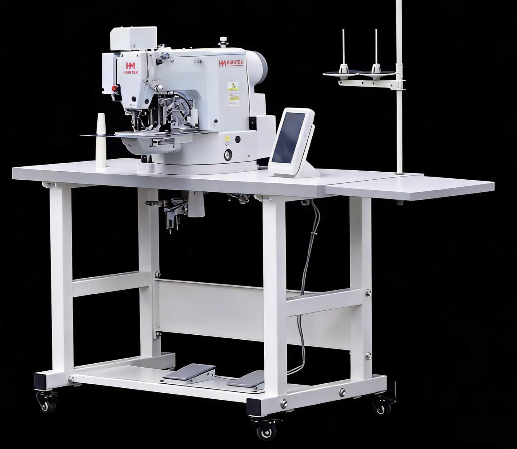 HighTex 680HM Heavy-Duty Electronic Bar-Tacker & Box-X Pattern Sewing Machine