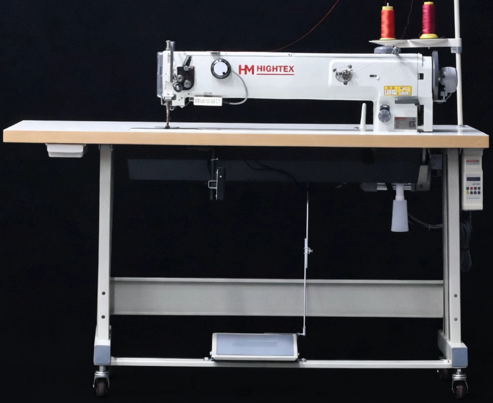 HighTex 7510NL-25 Heavy-Duty Long-Arm Triple-Feed Industrial Sewing Machine